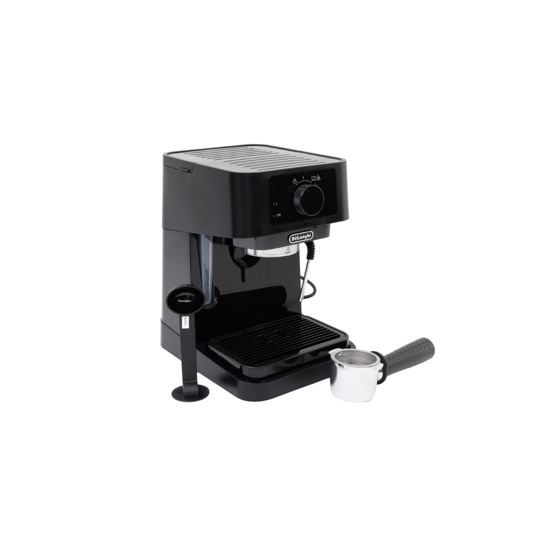 Makina Manuale e Espresos De'Longhi EC230.BK me Presion 15 Bar dhe Shkumës Qumështi Inoksi