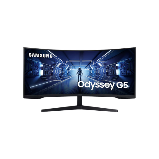 Monitor Samsung LC34G55TWWPXEN, 34 inch, Ultra WQHD, Curved, 165Hz, AMD FreeSync Premium