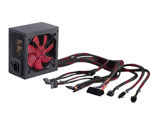 MISSION Q 500W power supply + power cable, total power 500W, black case