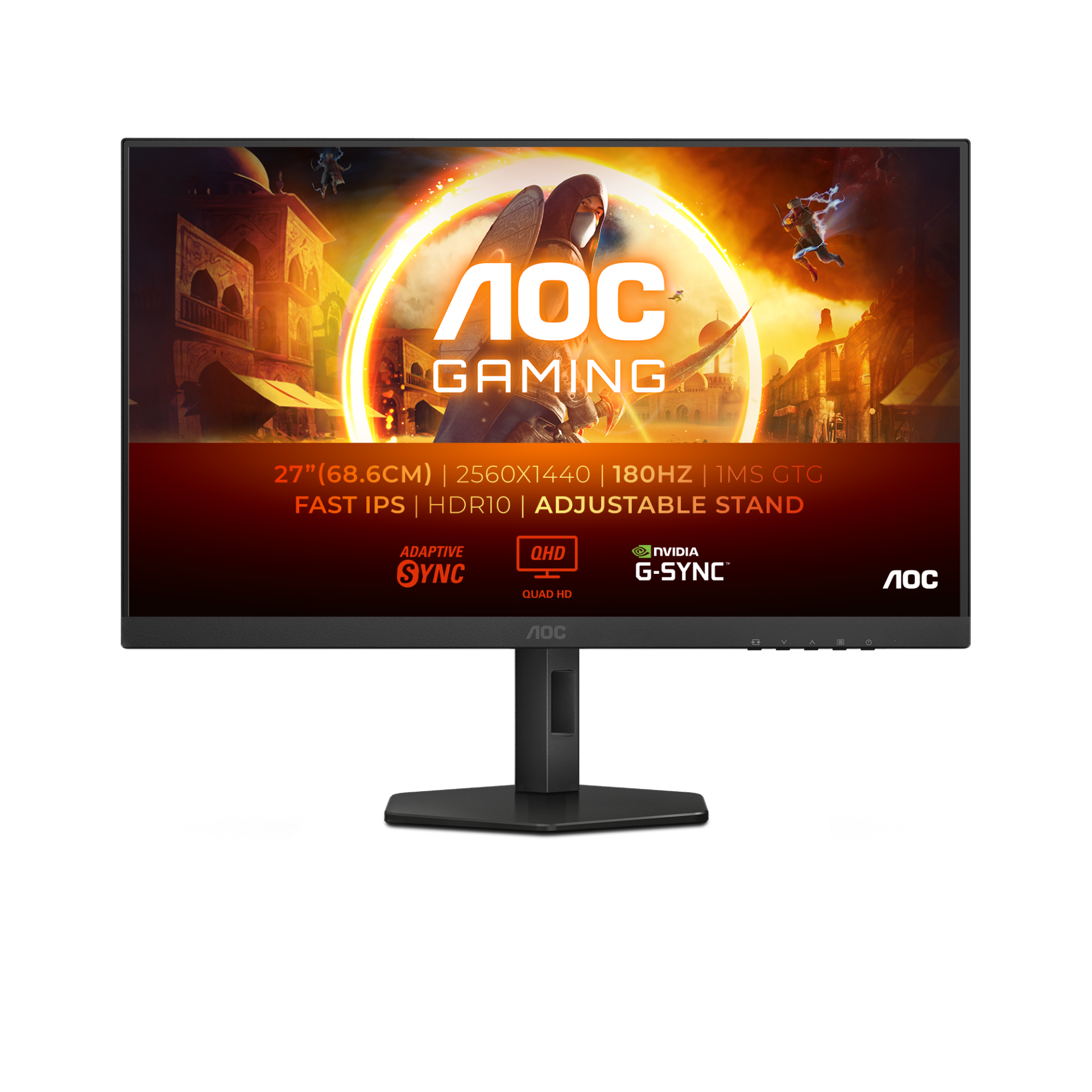Monitor Gaming AOC Q27G4XF – 27” QHD 180Hz