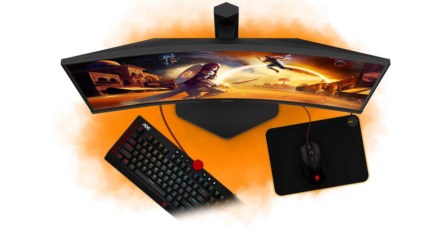Monitor Curved AOC C27G4ZXU –  27” FHD 280Hz me HDR10