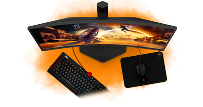 Monitor Curved AOC C27G4ZXU –  27” FHD 280Hz me HDR10