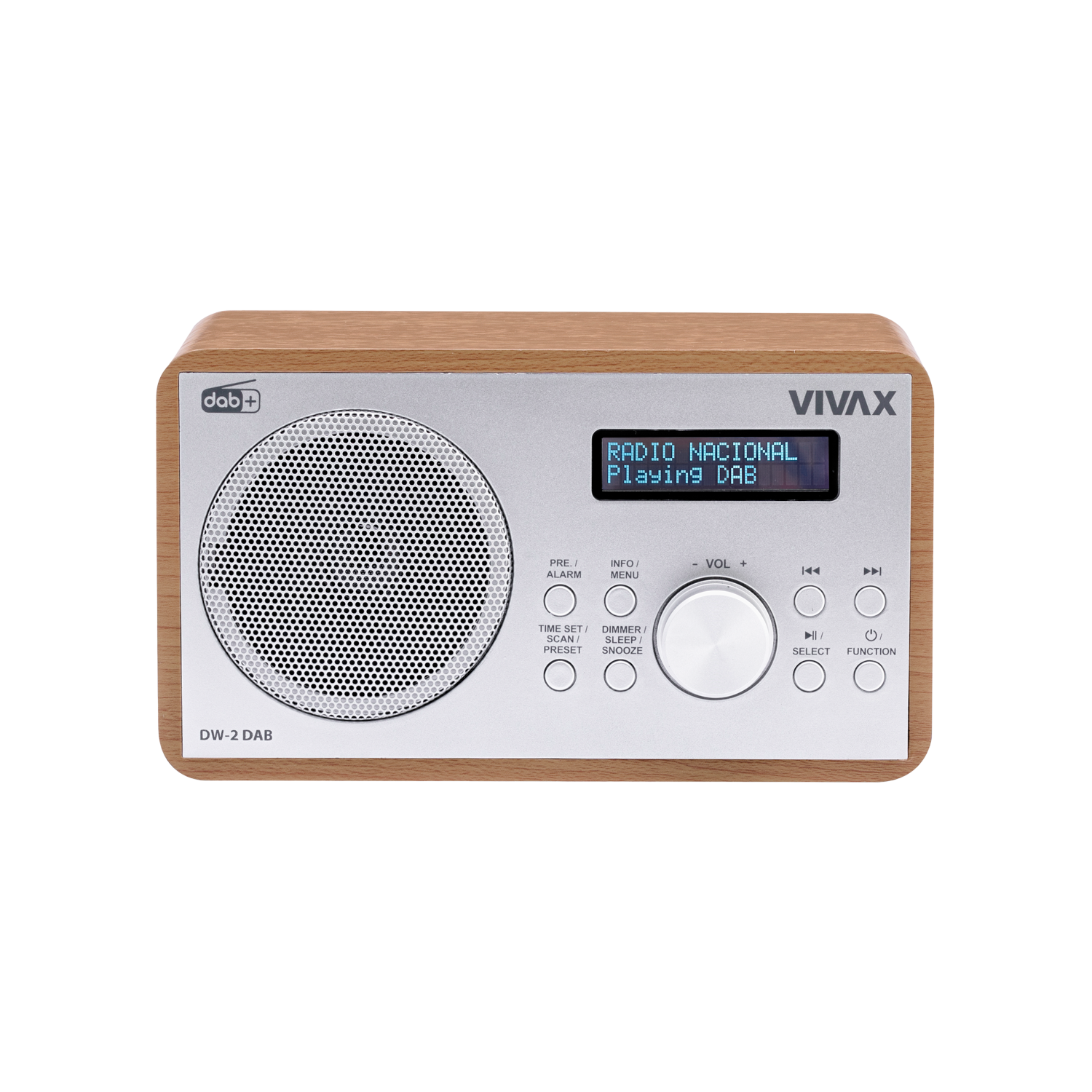 Radio VIVAX FM DAB DW-2 DAB Brown