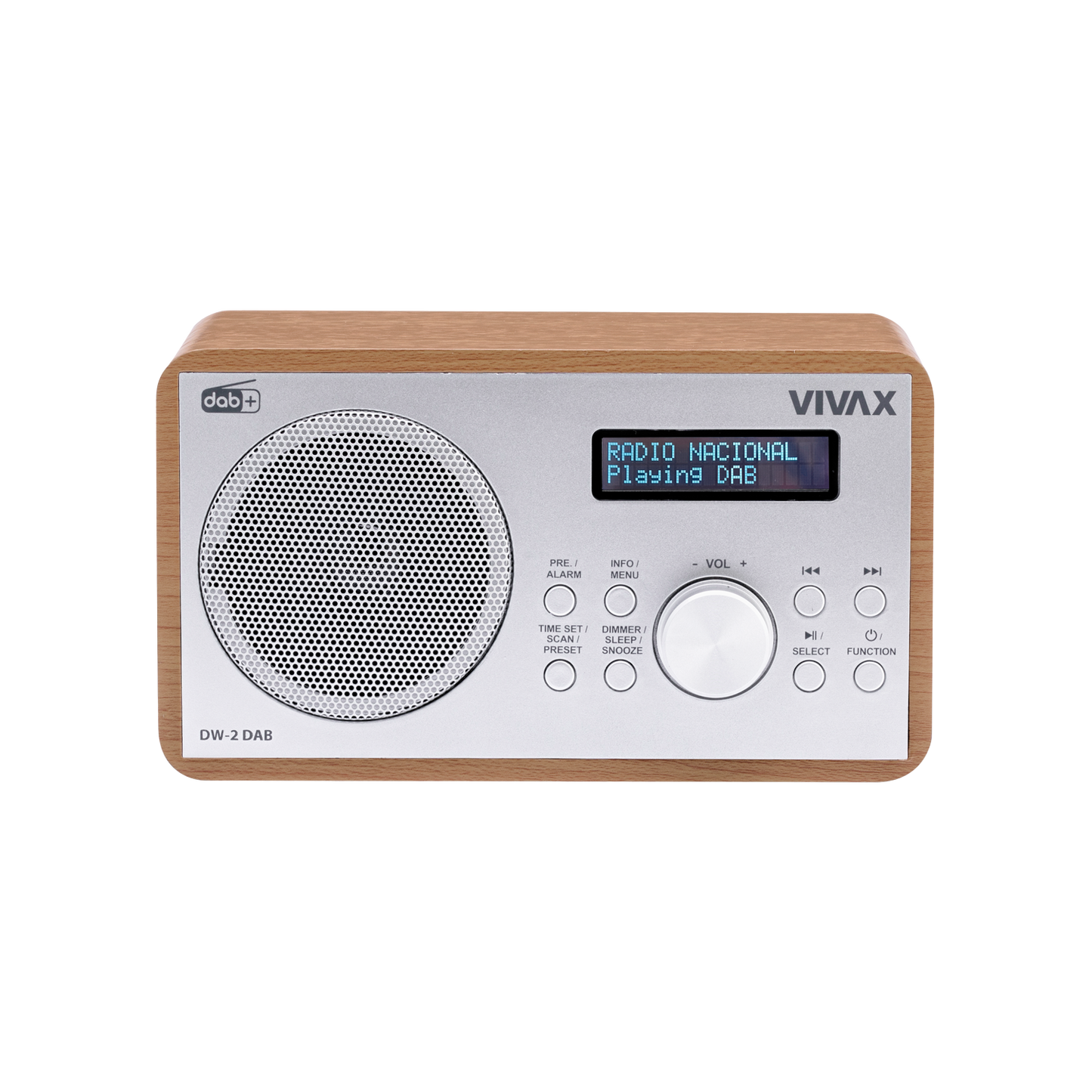 Radio VIVAX FM DAB DW-2 DAB Brown