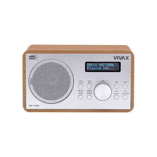 Radio VIVAX FM DAB DW-2 DAB Brown