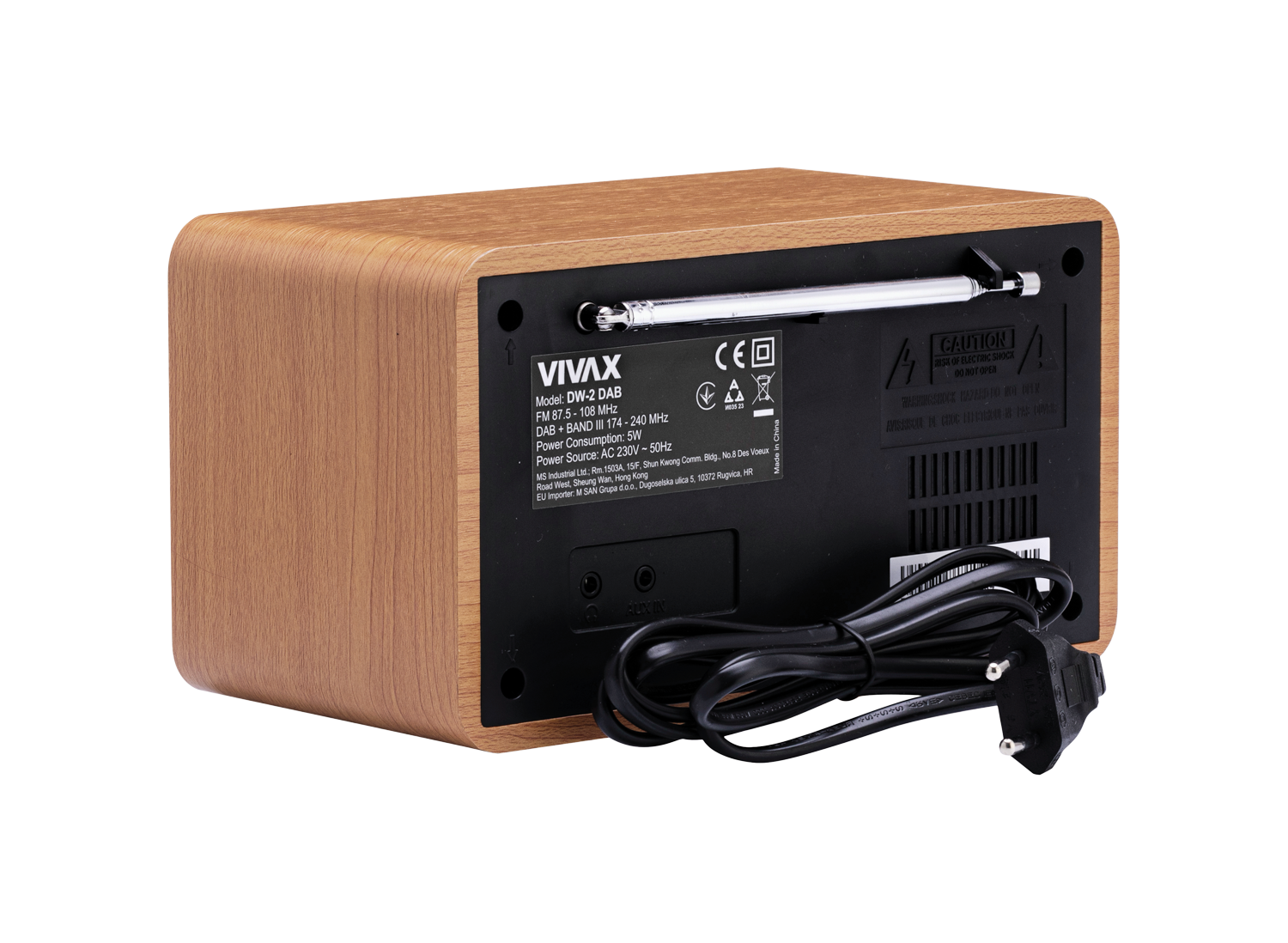 Radio VIVAX FM DAB DW-2 DAB Brown