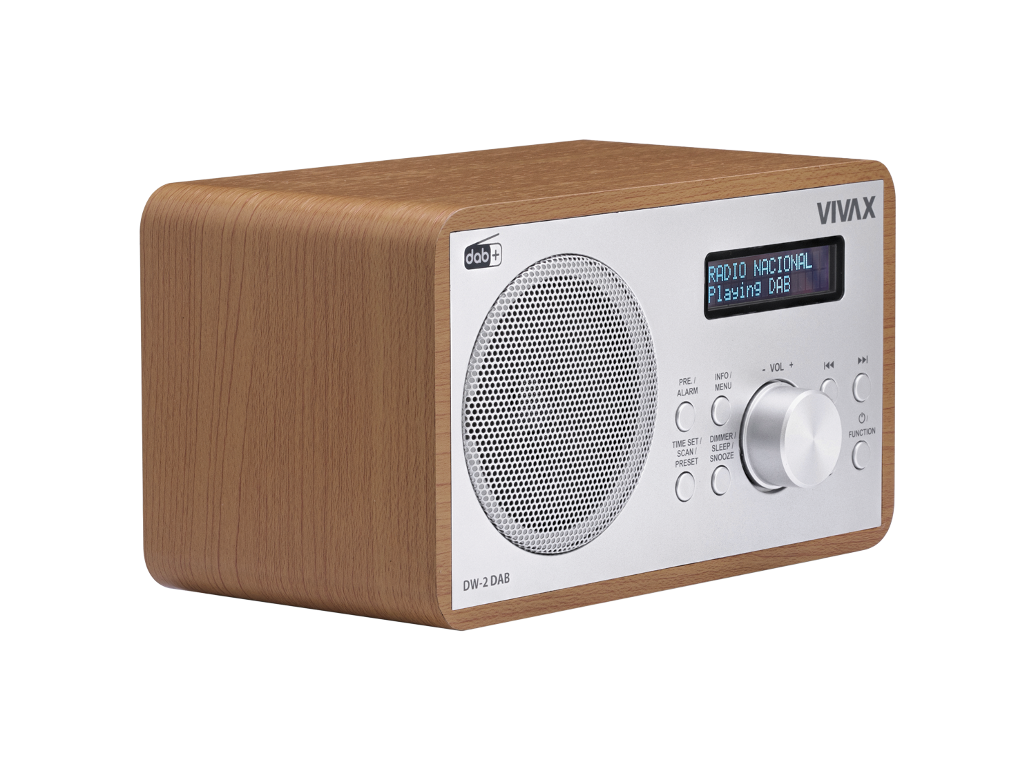 Radio VIVAX FM DAB DW-2 DAB Brown