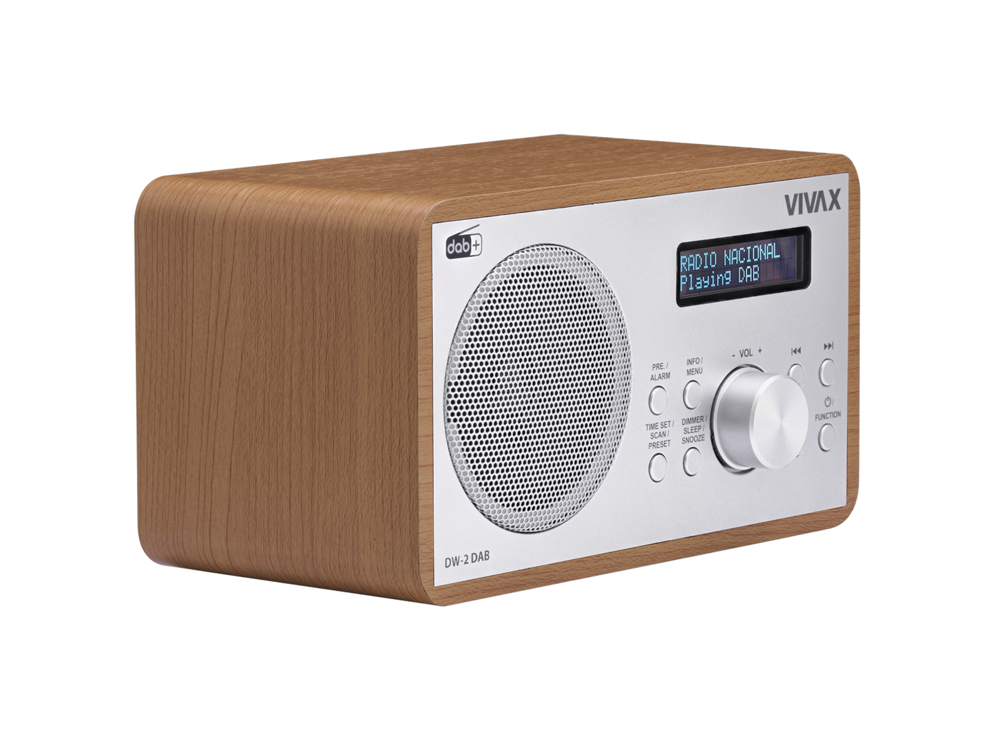 Radio VIVAX FM DAB DW-2 DAB Brown