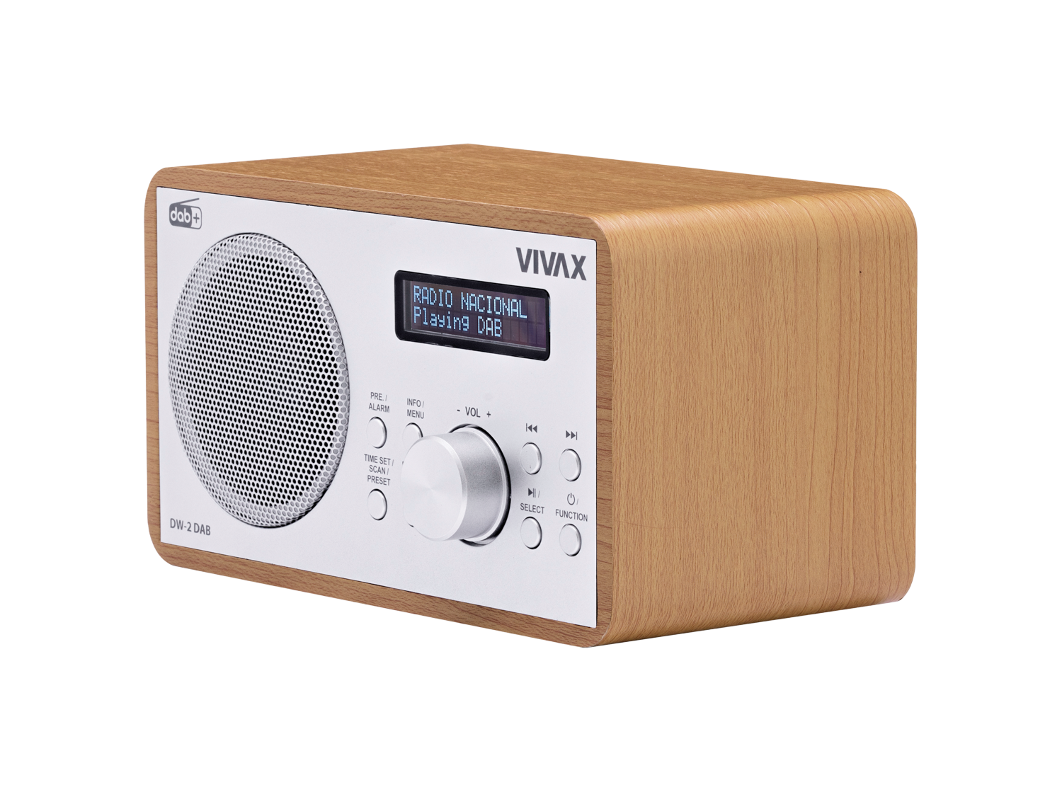 Radio VIVAX FM DAB DW-2 DAB Brown