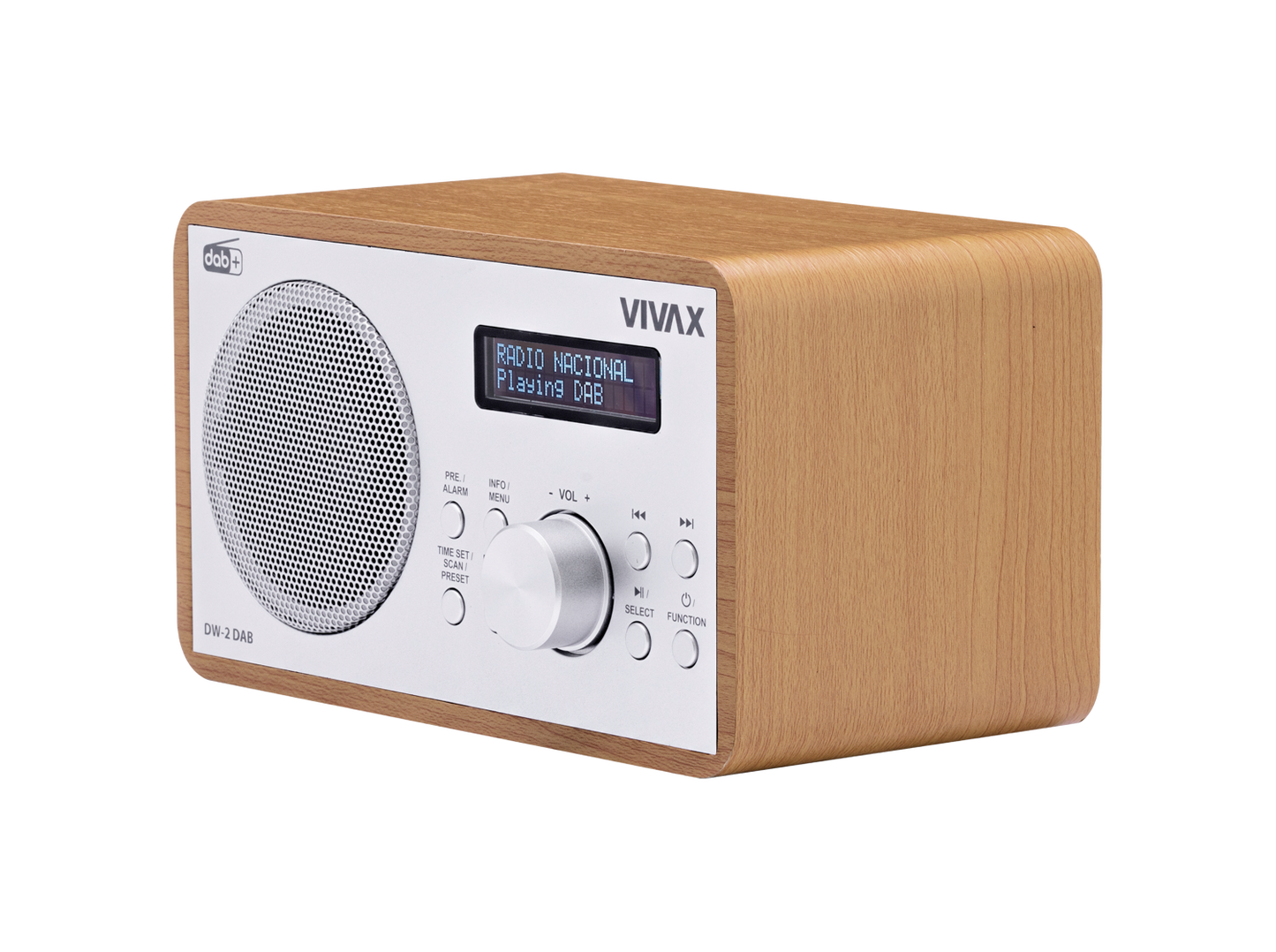 Radio VIVAX FM DAB DW-2 DAB Brown