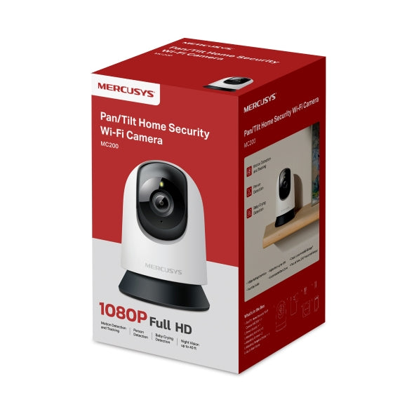 Kamerë Sigurie MERCUSYS MC200 me Wi-Fi për Shtëpi  (Pan/Tilt)