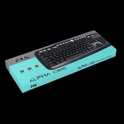 MS ALPHA C300 – Tastierë e Lidhur me USB me Taste Multimedia