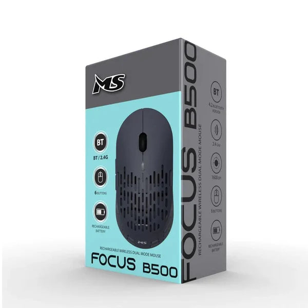 MS FOCUS B500 Bluetooth / Wireless Mouse (Gray)