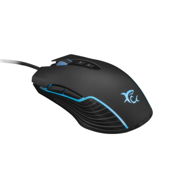 Mouse White Shark GAMING  GM-5003 AZARAH – 6,400 DPI (RGB, E zezë)