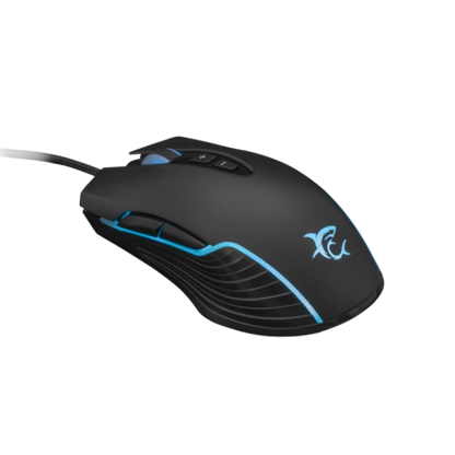 Mouse White Shark GAMING  GM-5003 AZARAH – 6,400 DPI (RGB, E zezë)