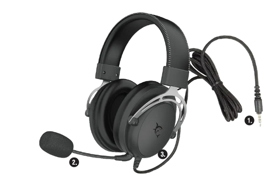 Kufje White Shark GH‑2341 Gorilla Gaming